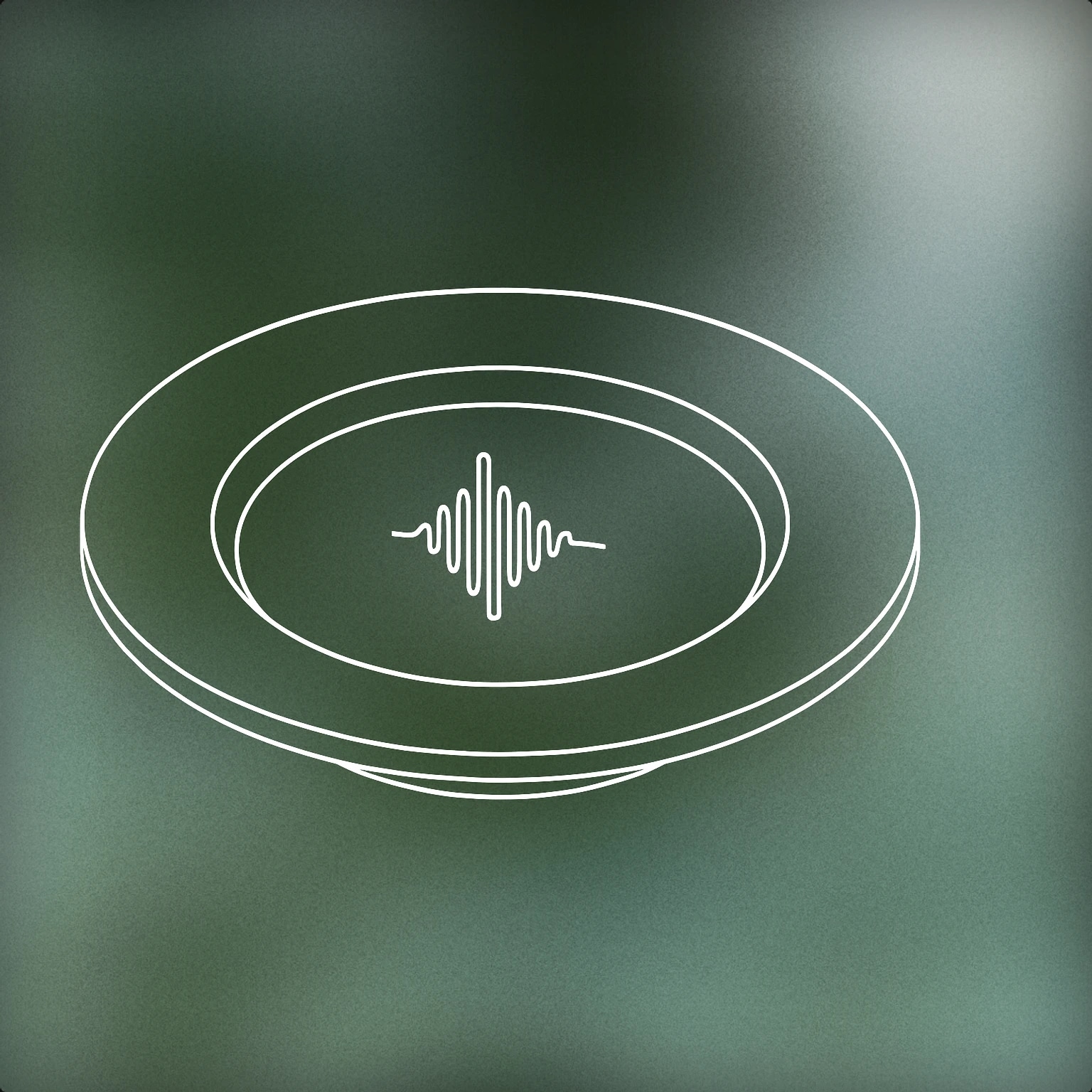 Cover of A stylized empty plate with a single visible soundwave emanating from its center for Hungry sound effects