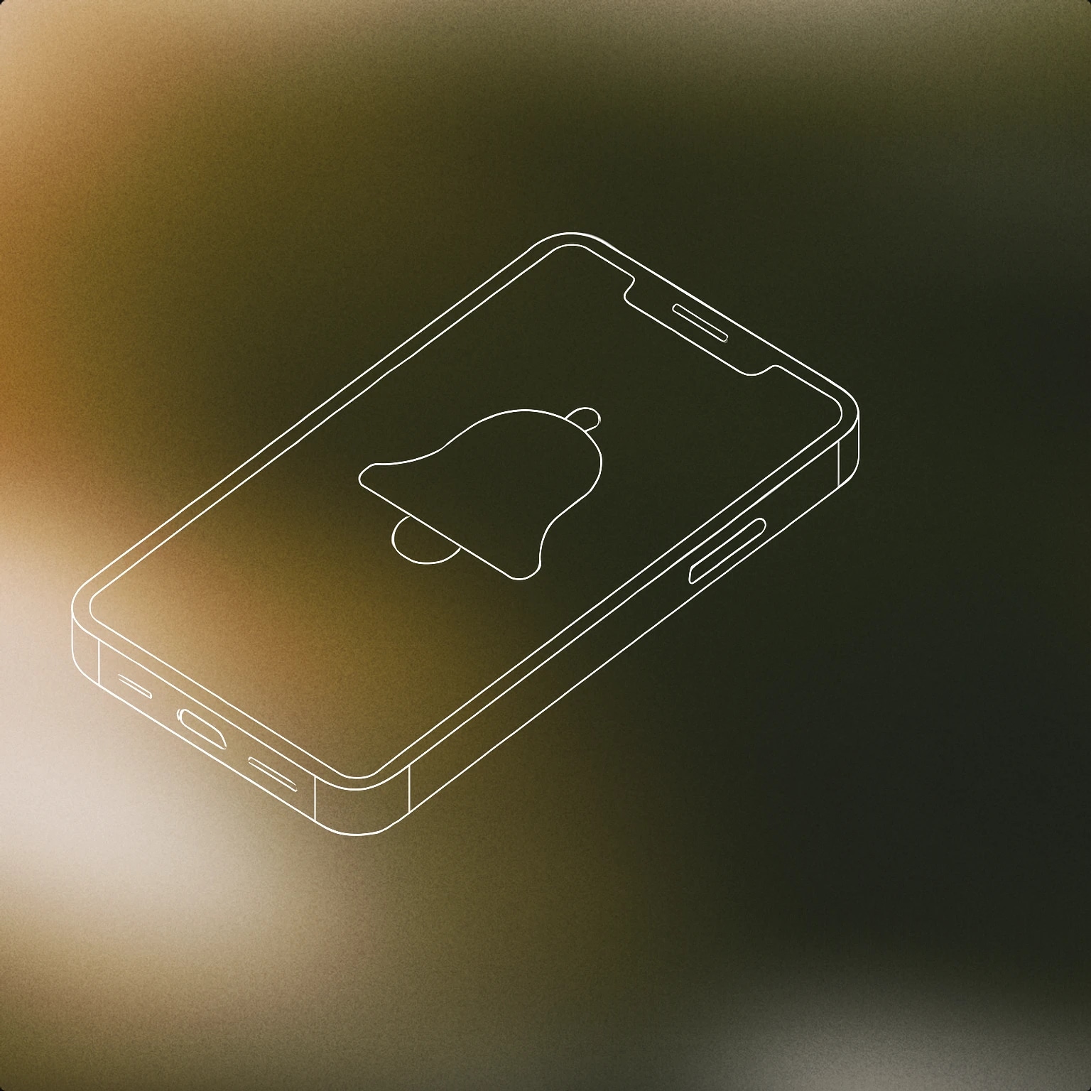 Cover of A smartphone with a single notification bell icon displayed on its screen for Phone Notification sound effects