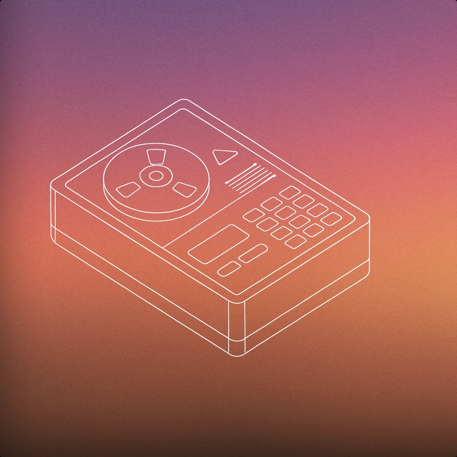 Cover of A stylized answering machine with a single tape reel and a play button for Voicemail sound effects
