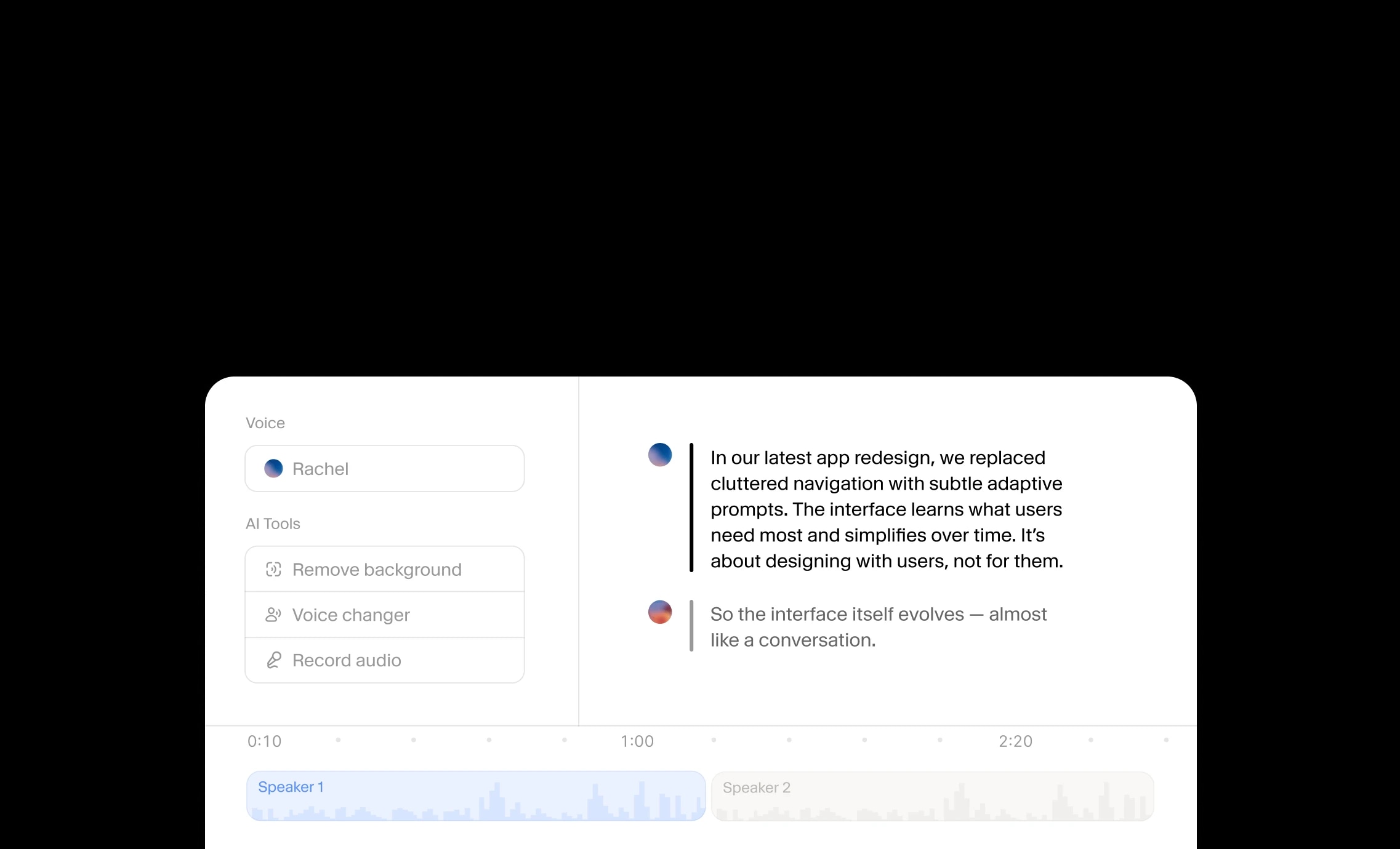 Elevenlabs Translation UI accuracy