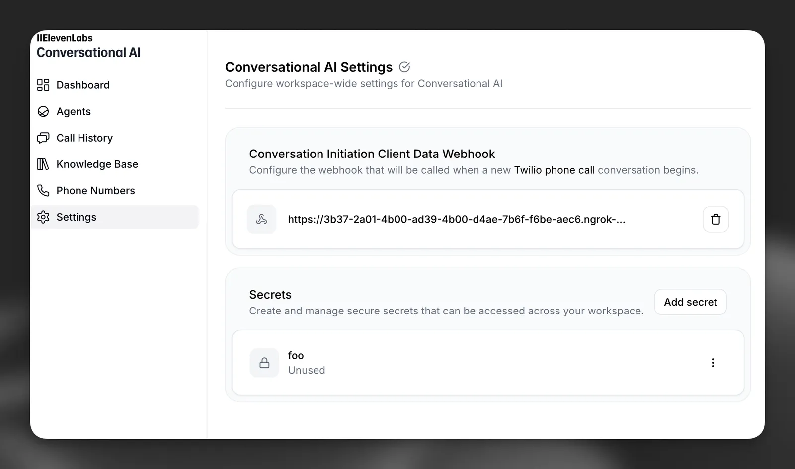 Enable webhook