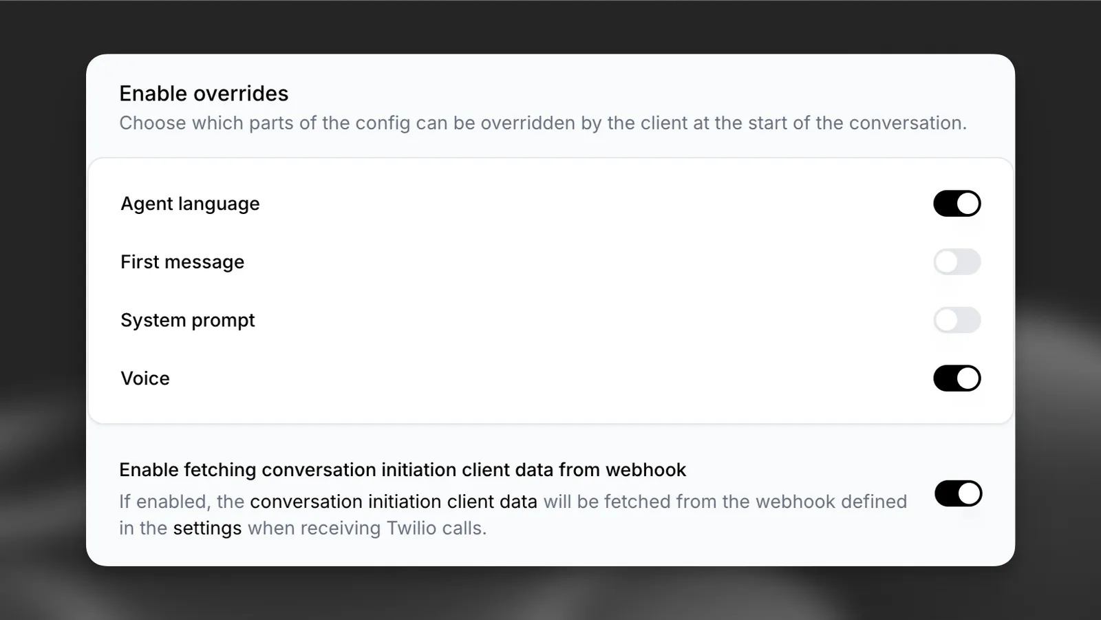 Enable webhook