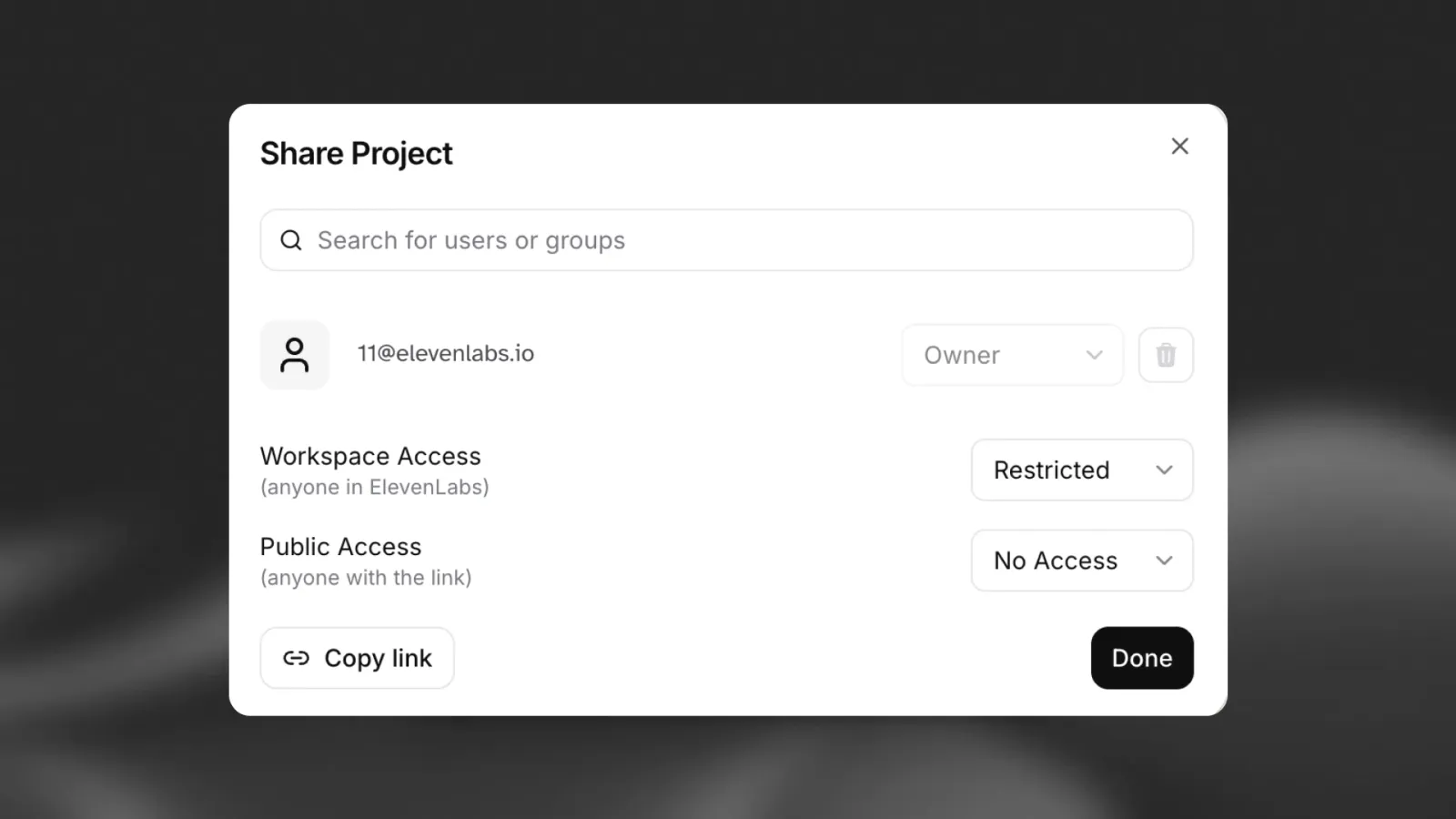 Studio share project