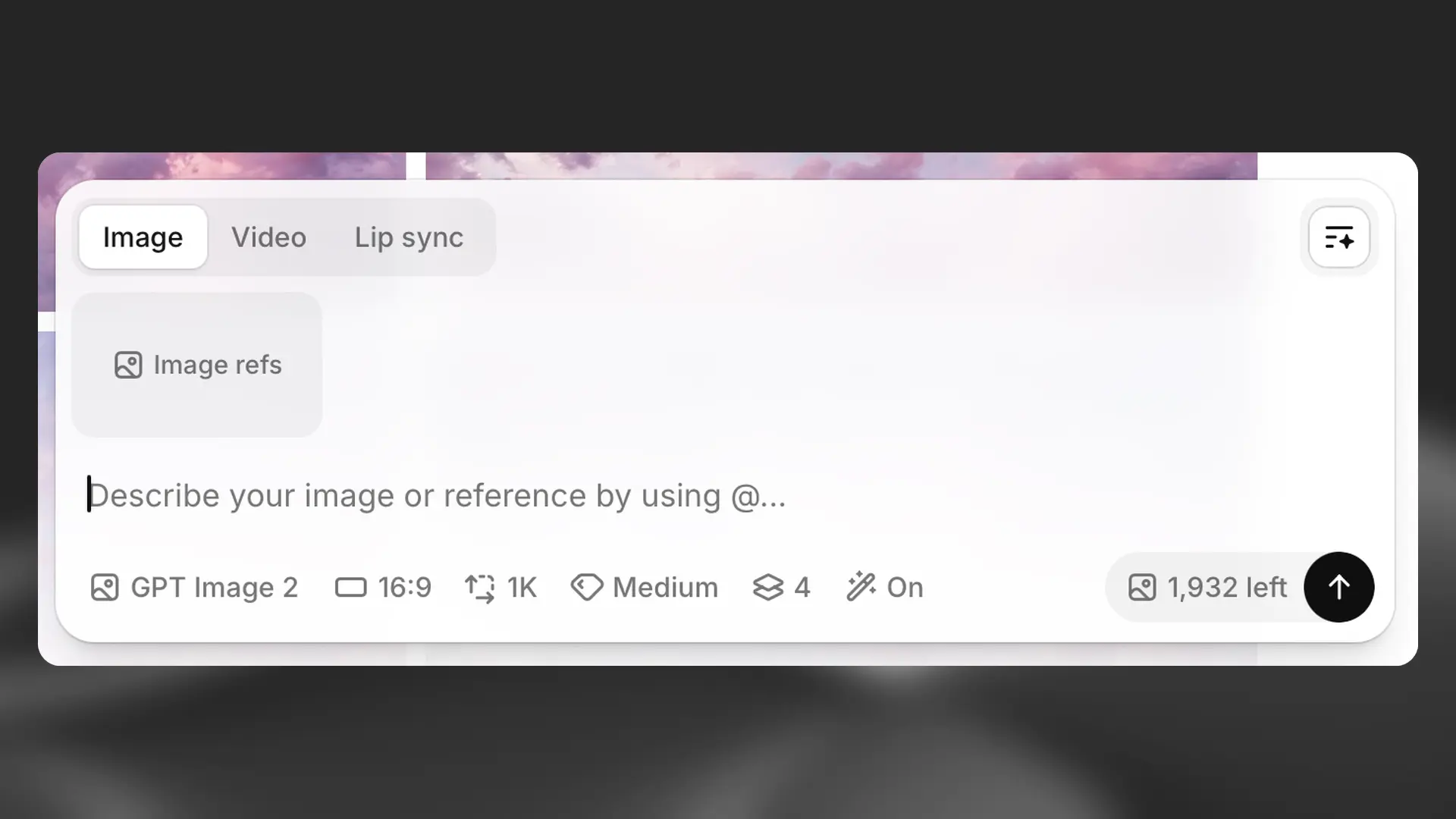 Interfaccia del prompt video