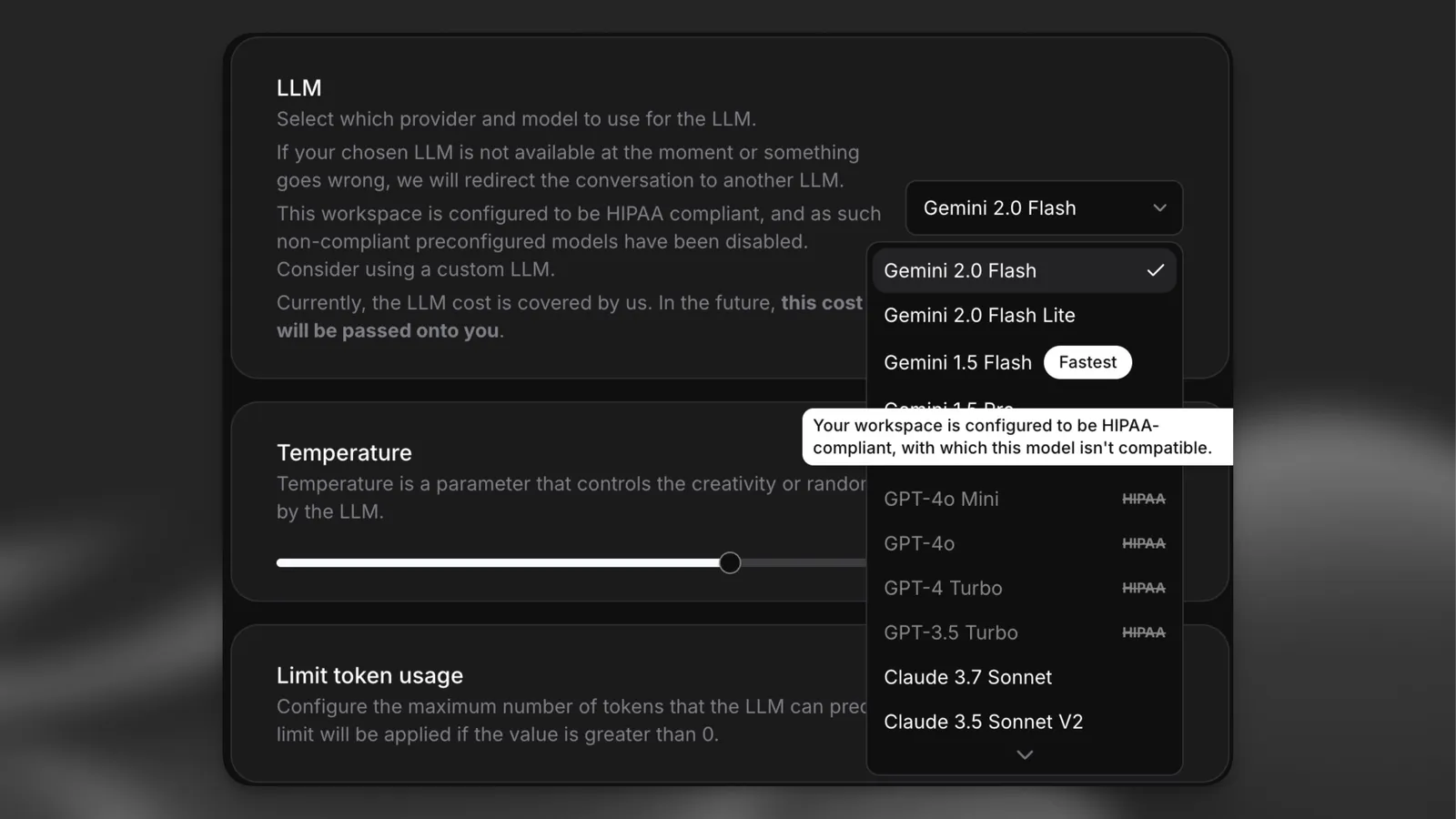 Analisi della conversazione oscurata che mostra Zero Retention Mode in
azione