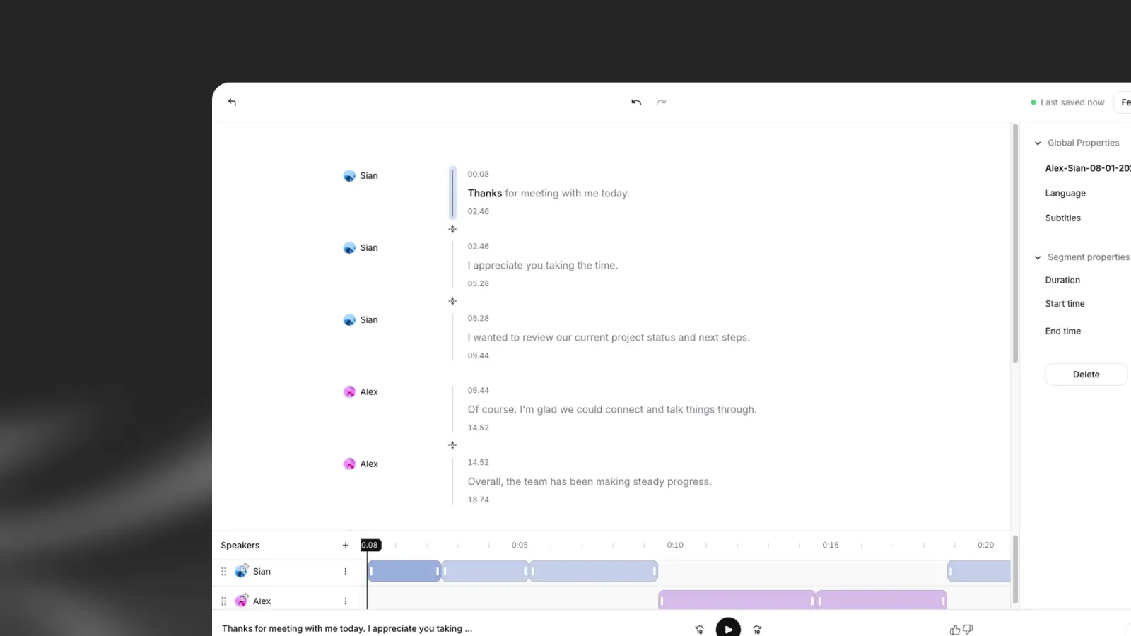 Productfunctie voor Text to Speech