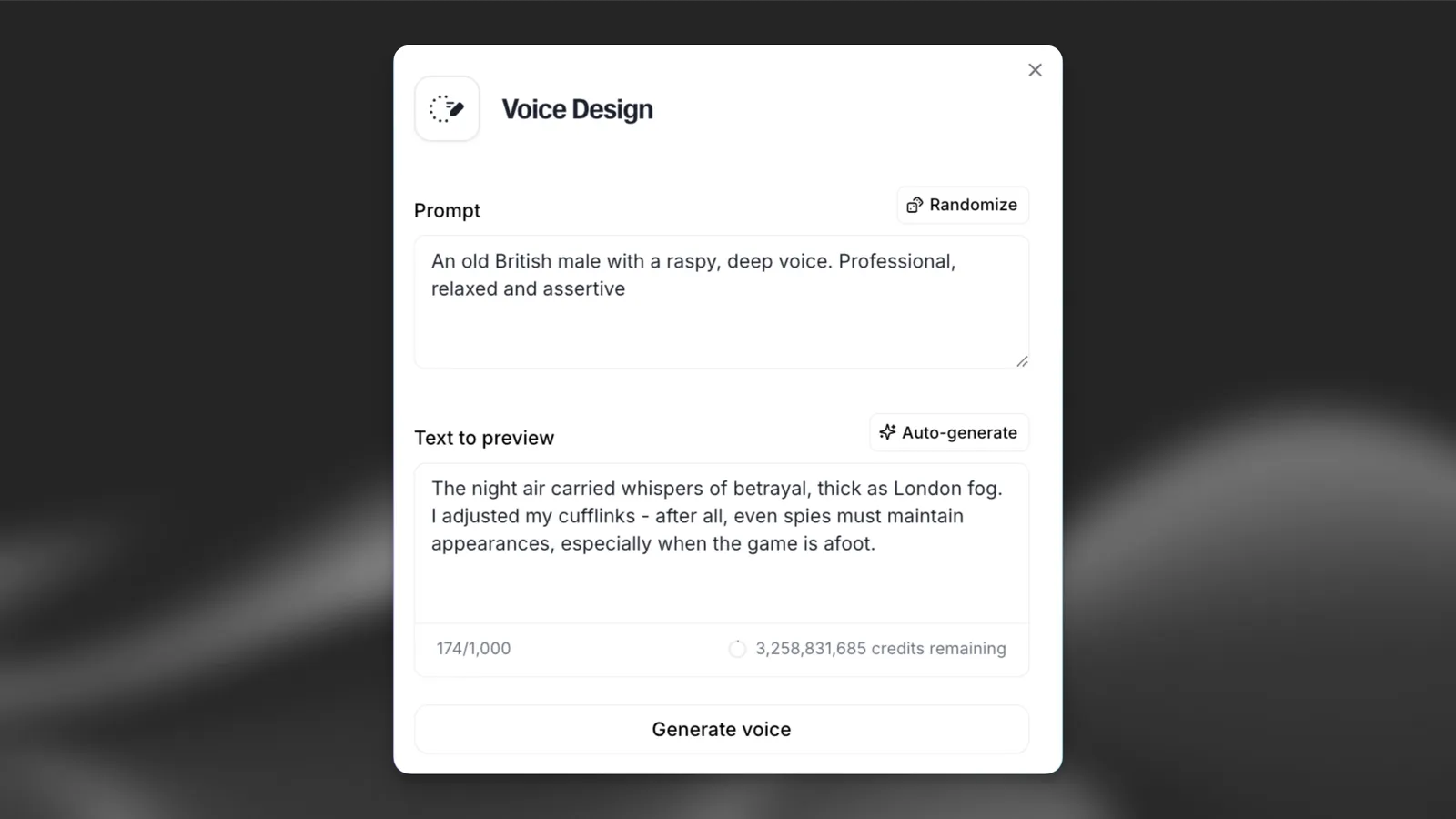 Progettazione della voce