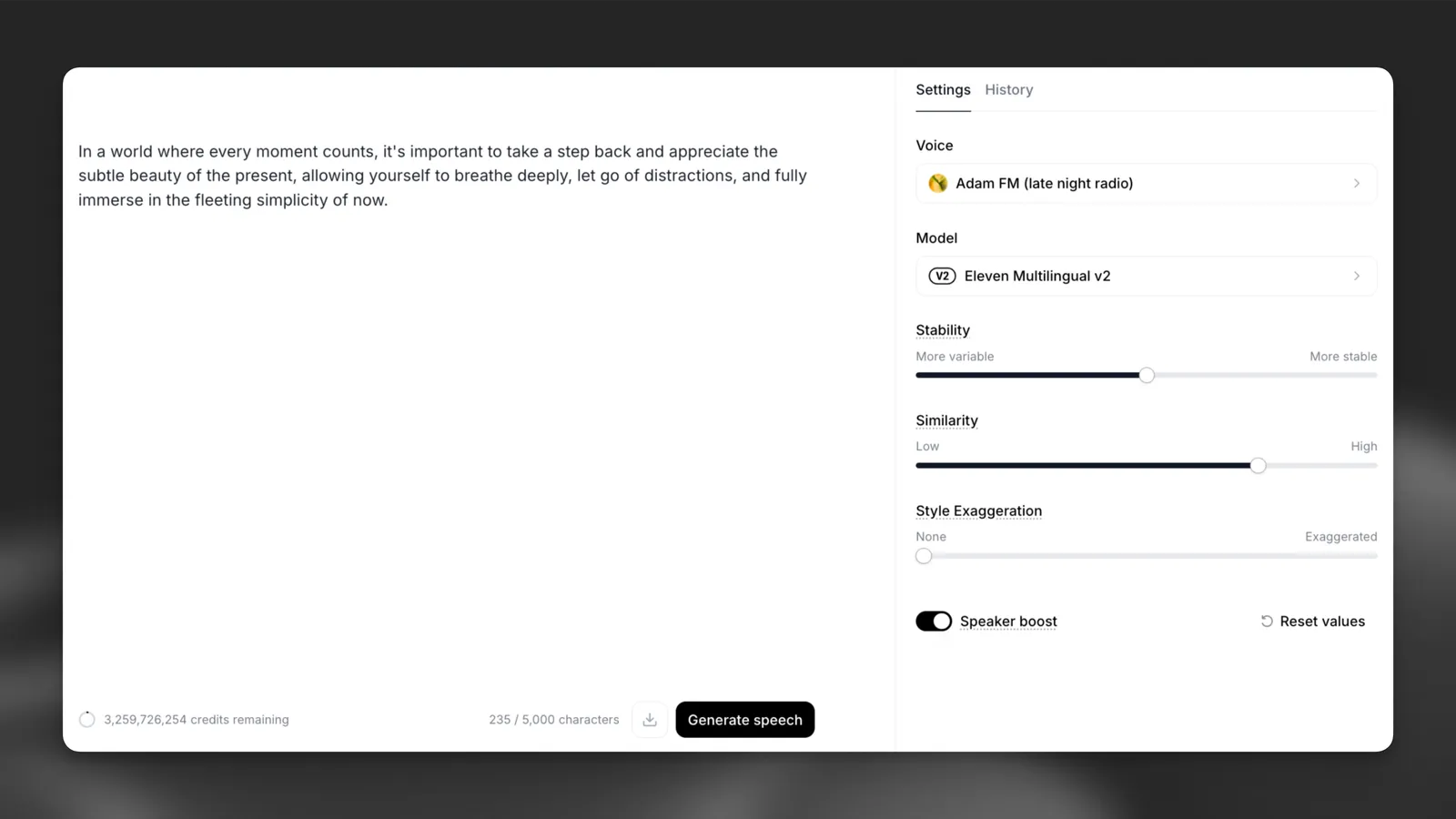 Text to Speech demo