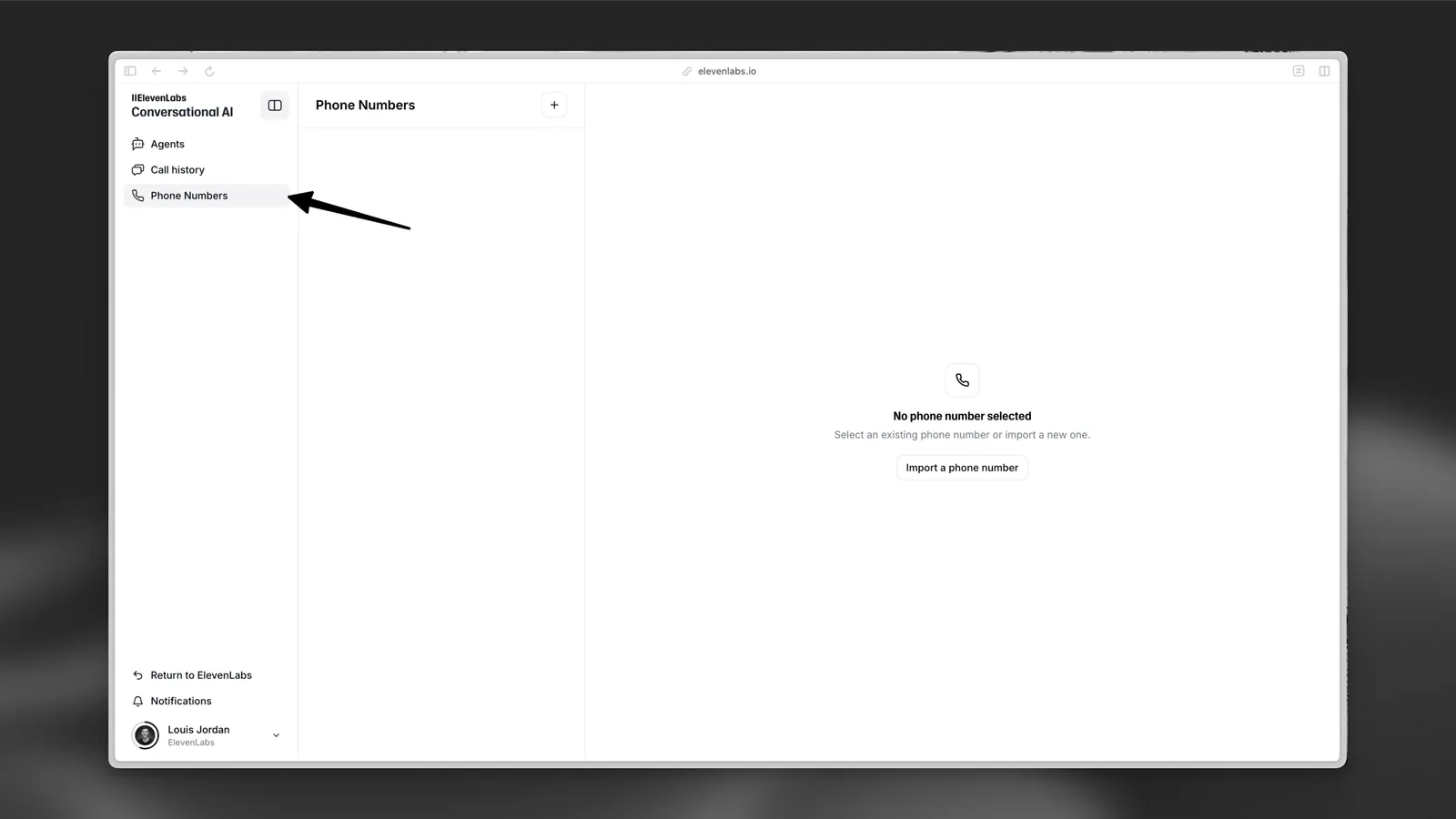 Pagina dei numeri di telefono di ElevenAgents