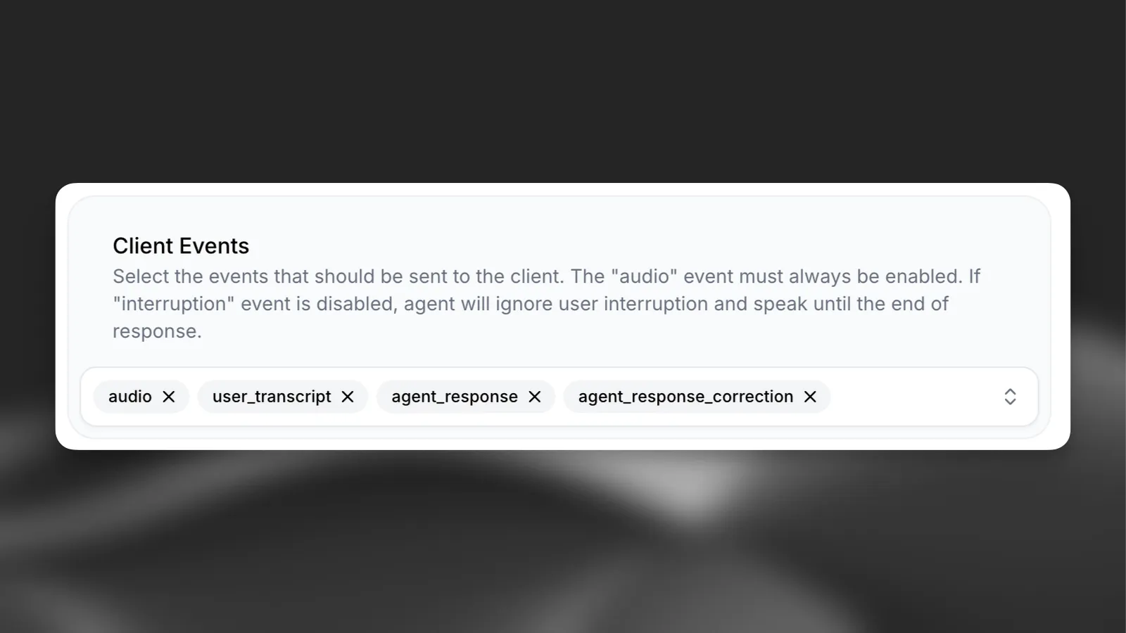 Interruption ignored