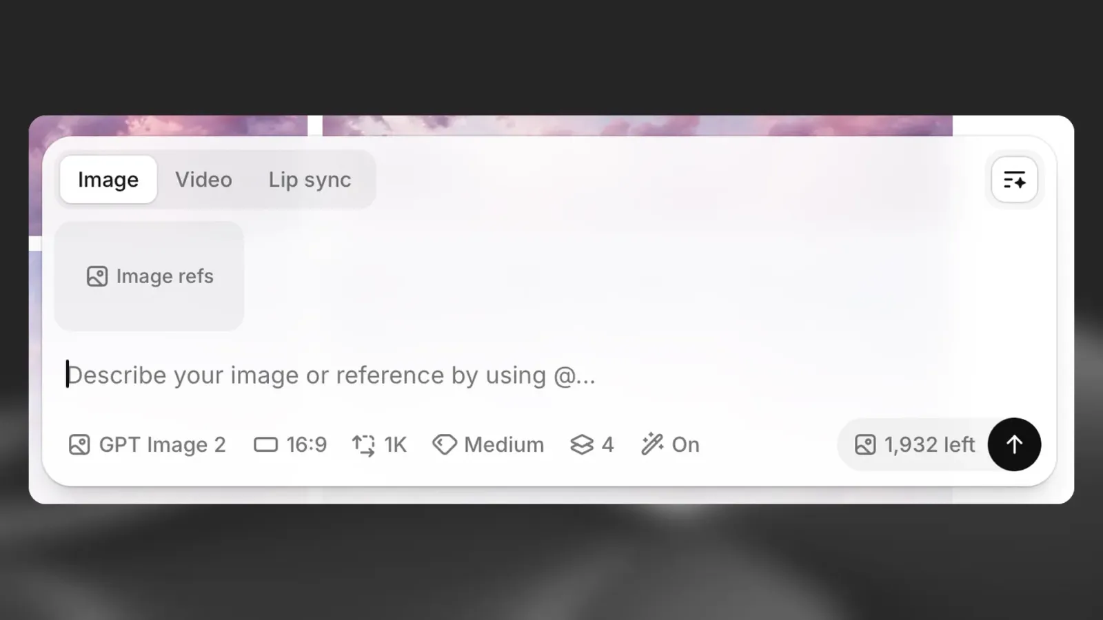 Video prompt interface