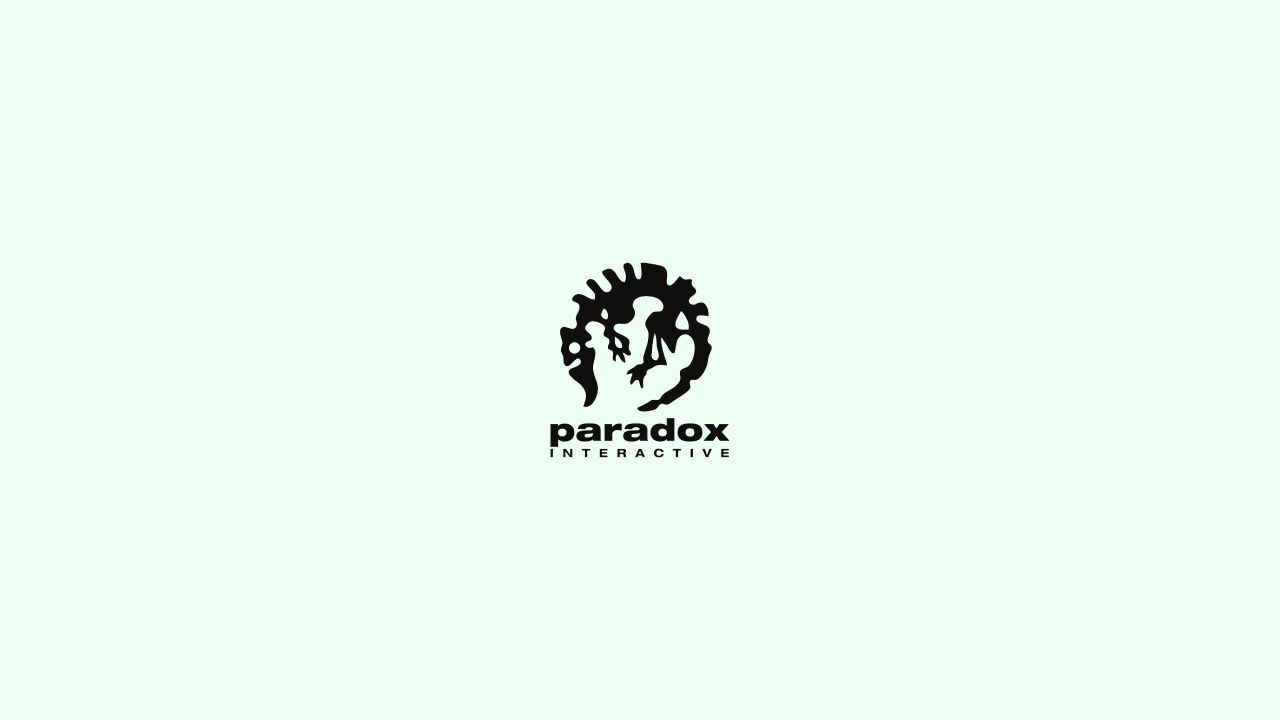 Paradox Interactive logo on a light background.