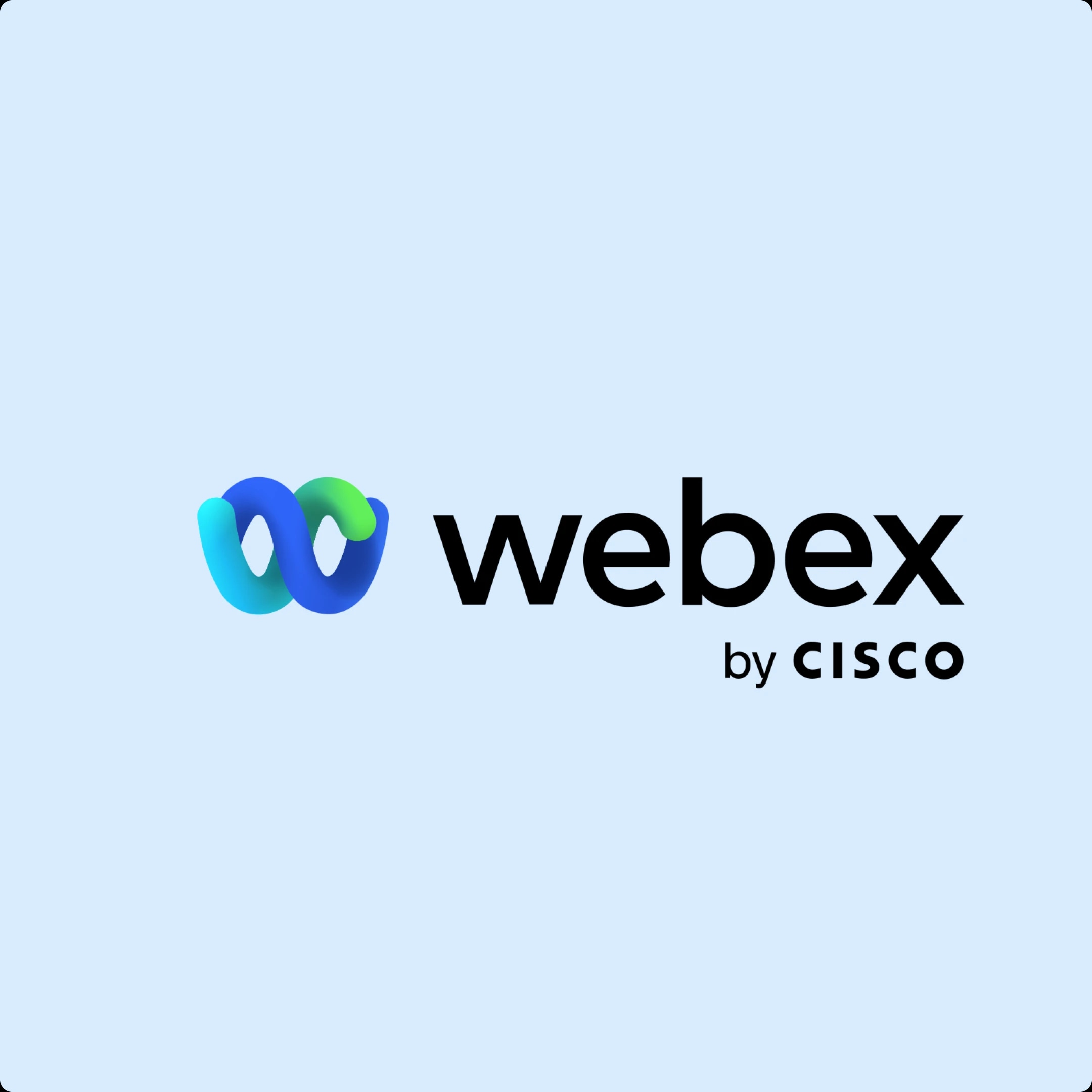 Cisco Webex Logo on blue background